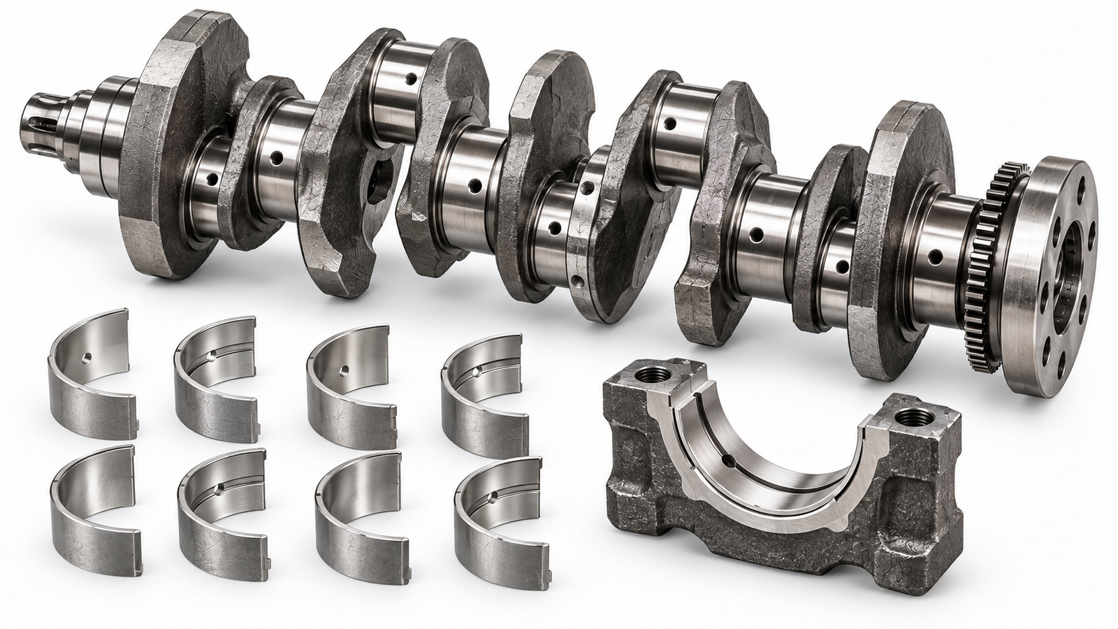 Illustrative artwork — Discovery 4 3.0 diesel crankshaft and bearing shells