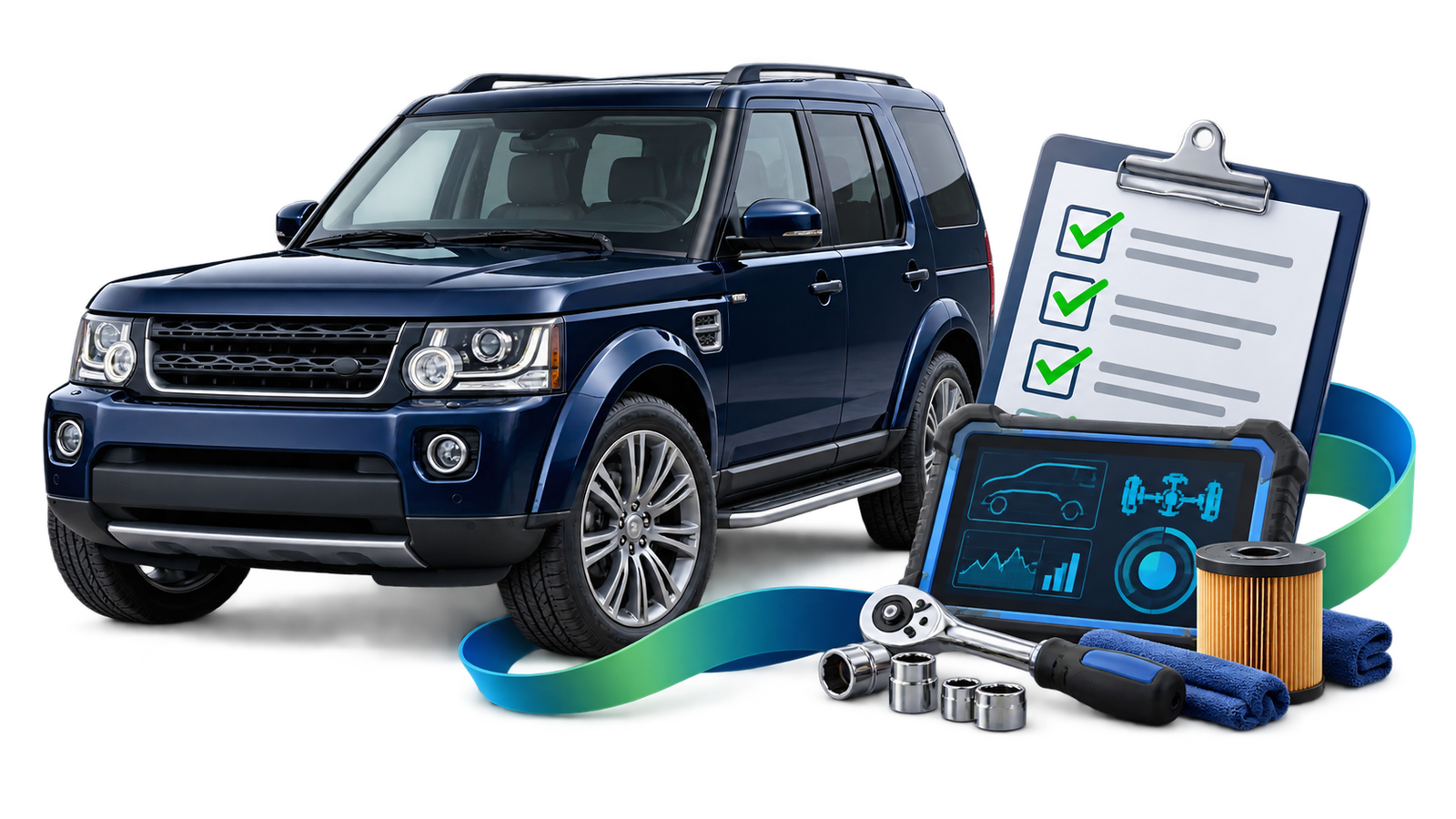 Illustrative HMC Discovery guide artwork — not a genuine vehicle photograph.