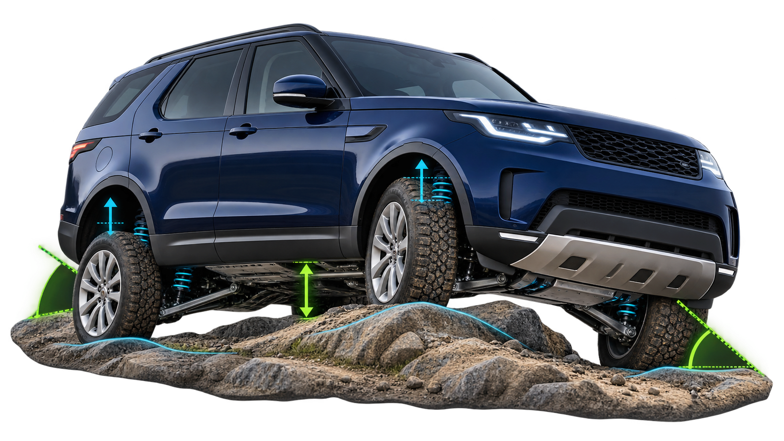 Illustrative HMC Discovery guide artwork — not a genuine vehicle photograph.