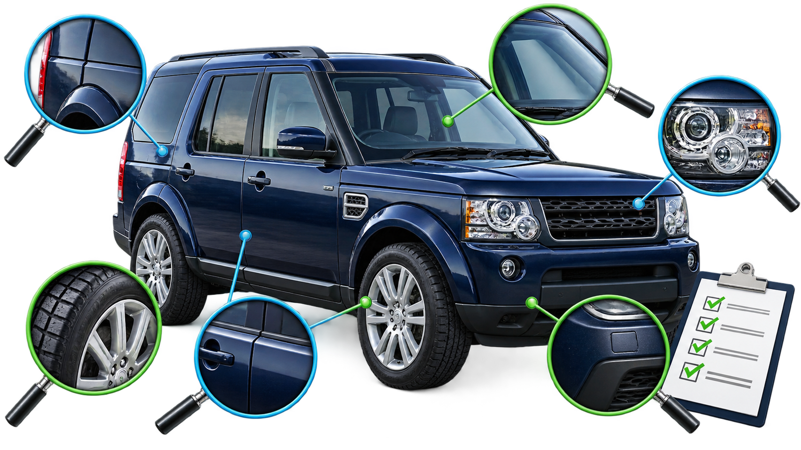 Illustrative HMC Discovery guide artwork — not a genuine vehicle photograph.